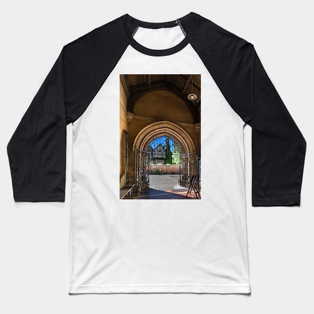 St. James church, at the doorway Baseball T-Shirt by jasminewang